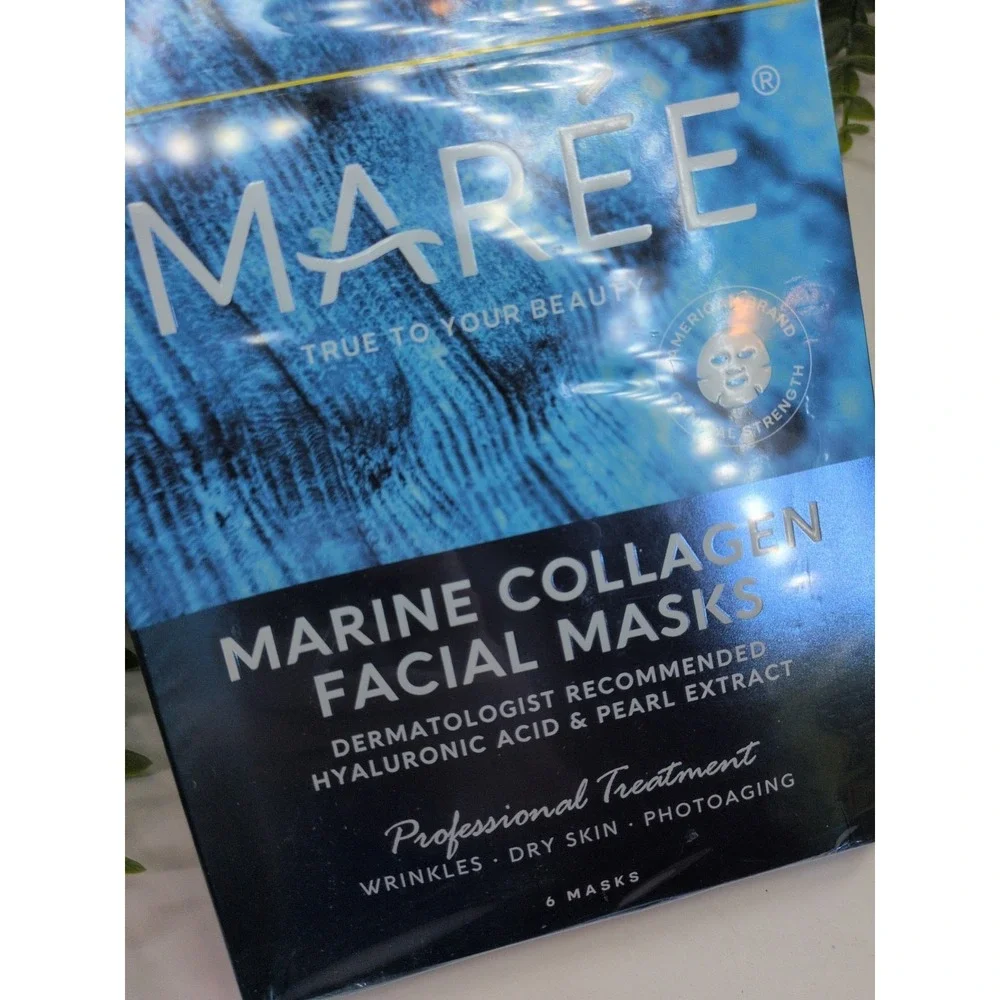 NIB LOT 2!🥰MAREE Facial Masks Marine Collagen Hyaluronic Skincare Acne Patches